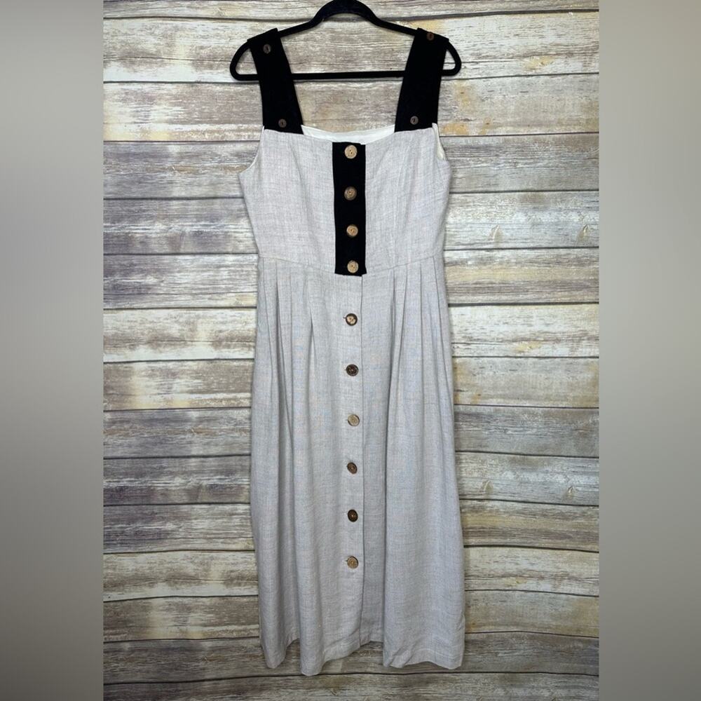 Oktoberfest cottage core dress M Misto Lino 100% linen